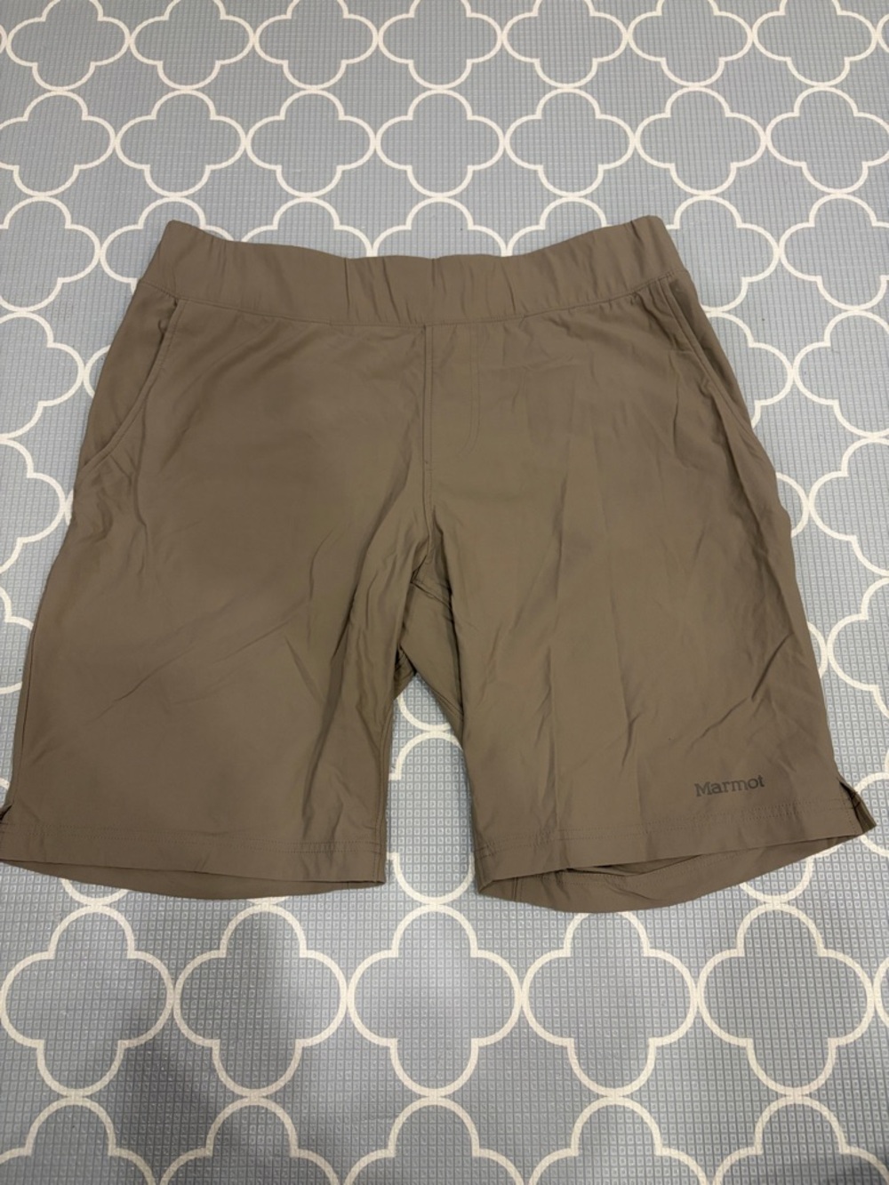 Marmot Men's Olive-Brown Athletic Stretch Shorts